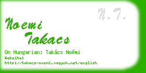 noemi takacs business card