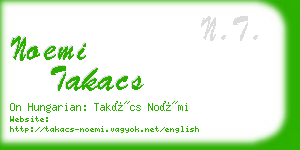 noemi takacs business card